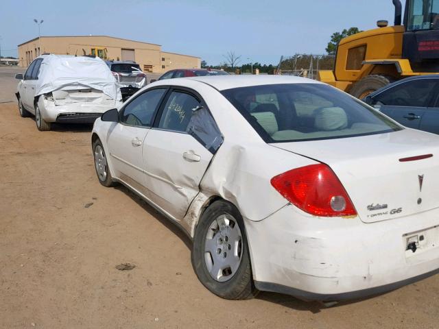 1G2ZF58B574260538 - 2007 PONTIAC G6 VALUE L WHITE photo 9