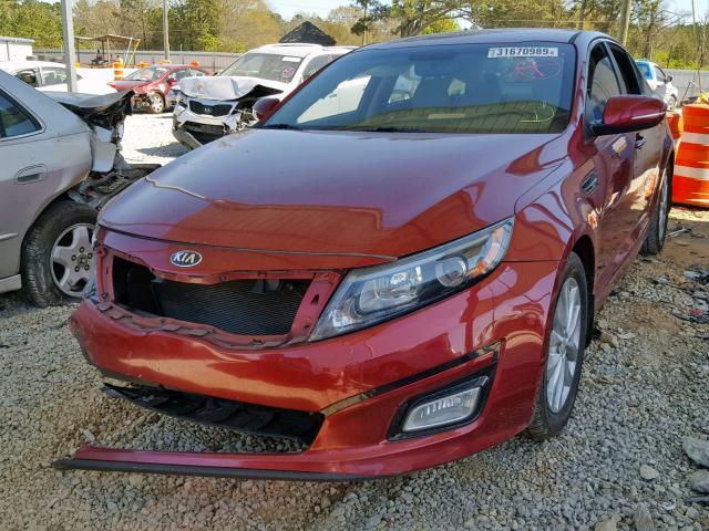 5XXGN4A77EG327830 - 2014 KIA OPTIMA EX MAROON photo 2