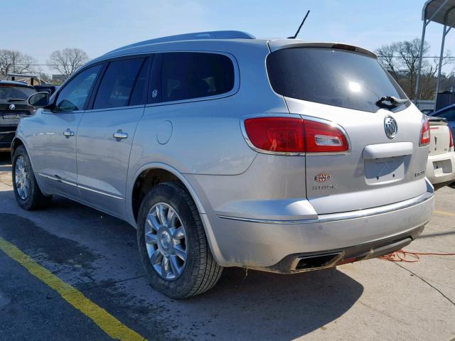 5GAKRBKD7EJ118446 - 2014 BUICK ENCLAVE SILVER photo 3