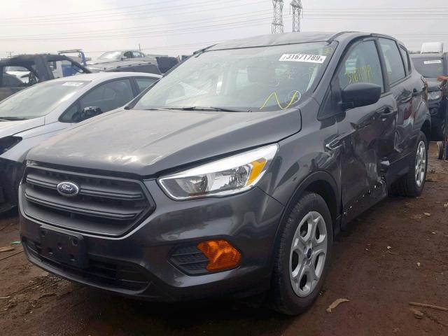 1FMCU0F79HUE13671 - 2017 FORD ESCAPE S GRAY photo 2