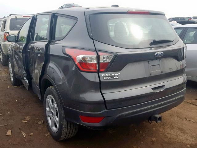 1FMCU0F79HUE13671 - 2017 FORD ESCAPE S GRAY photo 3