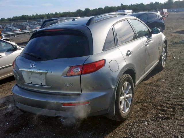 JNRAS08W66X208603 - 2006 INFINITI FX35 GRAY photo 4