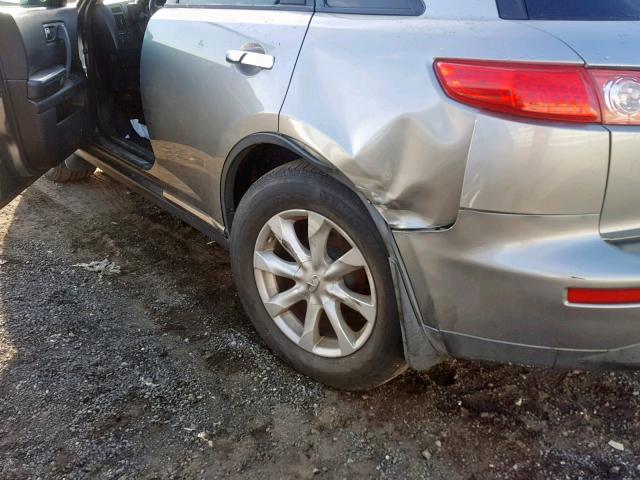 JNRAS08W66X208603 - 2006 INFINITI FX35 GRAY photo 9