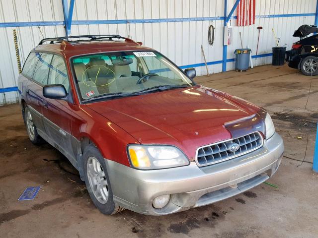 4S3BH675147604689 - 2004 SUBARU LEGACY OUT MAROON photo 1