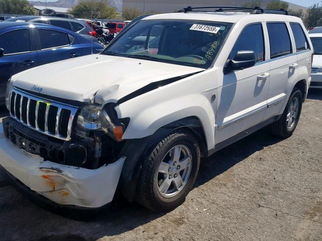 1J4HR58N85C559205 - 2005 JEEP GRAND CHER WHITE photo 2