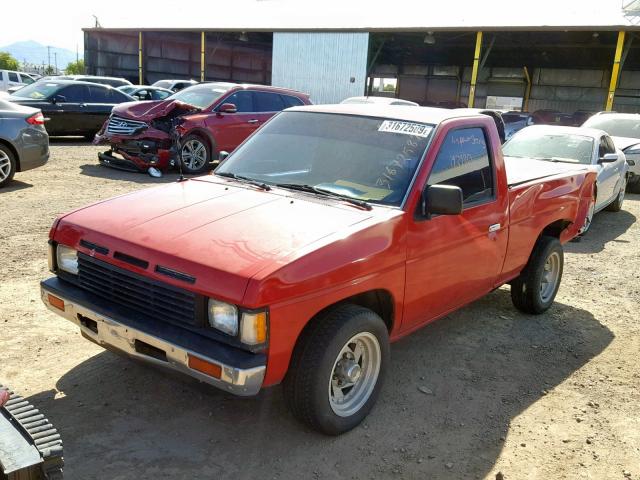 1N6SD11S9LC316161 - 1990 NISSAN D21 SHORT RED photo 2