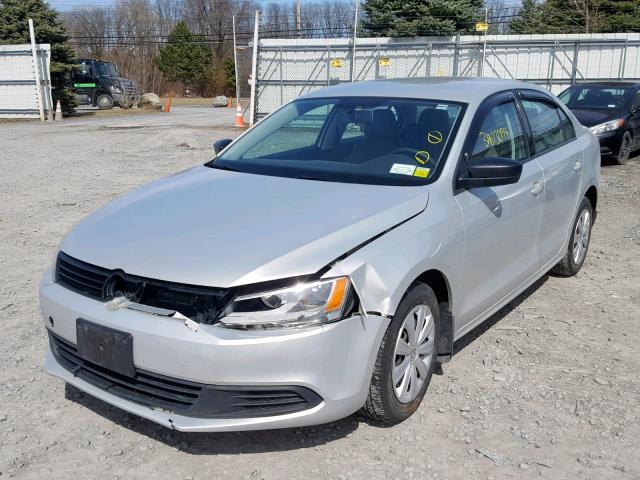 3VW1K7AJ5BM399953 - 2011 VOLKSWAGEN JETTA BASE SILVER photo 2