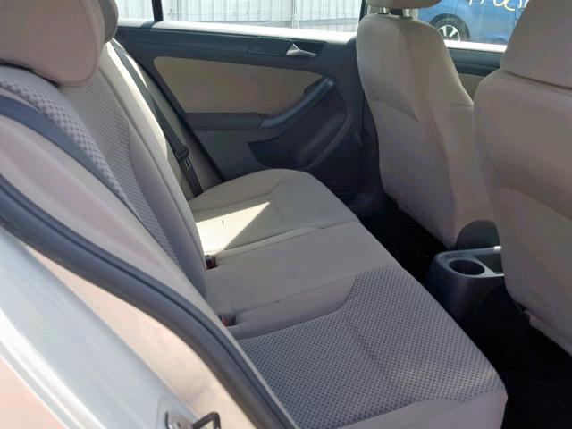 3VW1K7AJ5BM399953 - 2011 VOLKSWAGEN JETTA BASE SILVER photo 6