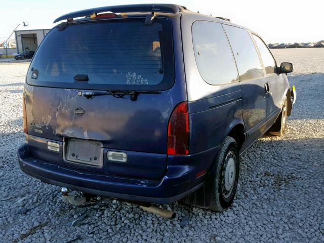 4N2DN11W7SD834898 - 1995 NISSAN QUEST XE BLUE photo 4