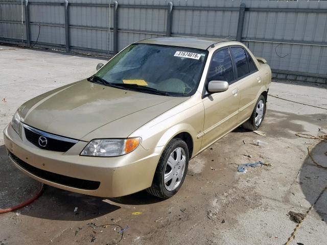 JM1BJ225320516530 - 2002 MAZDA PROTEGE DX GOLD photo 2