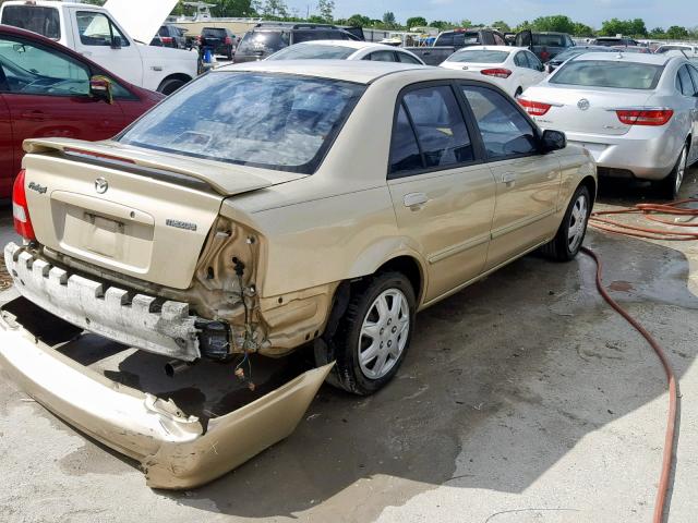 JM1BJ225320516530 - 2002 MAZDA PROTEGE DX GOLD photo 4