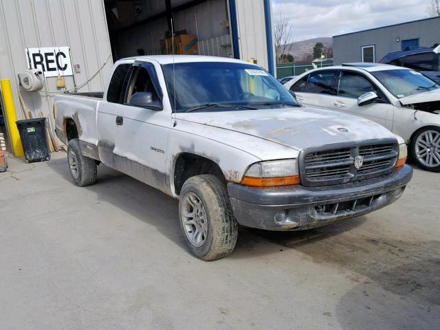 1B7GG12X52S579021 - 2002 DODGE DAKOTA BAS WHITE photo 1