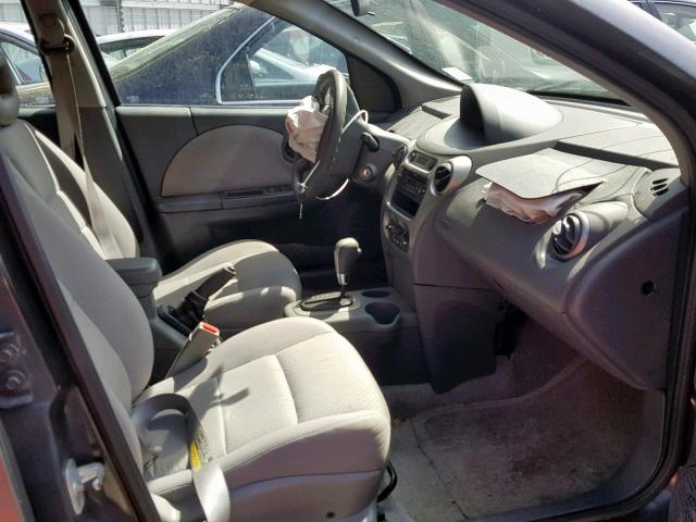 1G8AJ52F35Z103345 - 2005 SATURN ION LEVEL GRAY photo 5