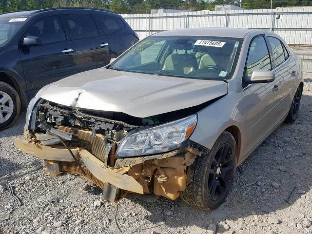 1G11C5SL8EF121498 - 2014 CHEVROLET MALIBU 1LT 棕色 照片 2