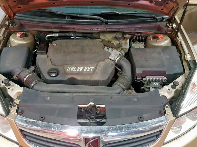 1G8ZV577X7F188200 - 2007 SATURN AURA XR GOLD photo 7