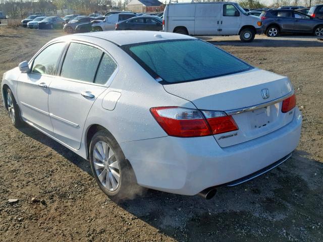 1HGCR3F8XDA014992 - 2013 HONDA ACCORD EXL WHITE photo 3