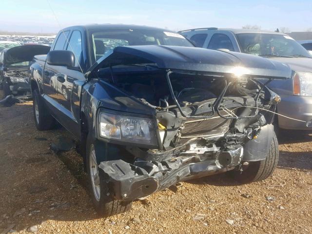 1D7HE38P89S721701 - 2009 DODGE DAKOTA SXT BLACK photo 1