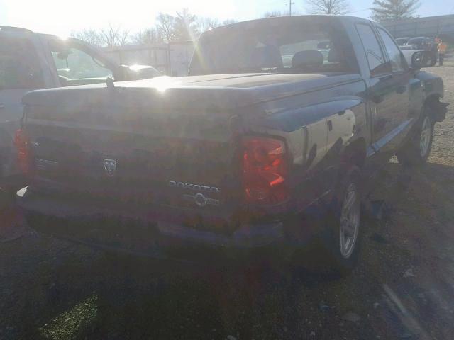 1D7HE38P89S721701 - 2009 DODGE DAKOTA SXT BLACK photo 4