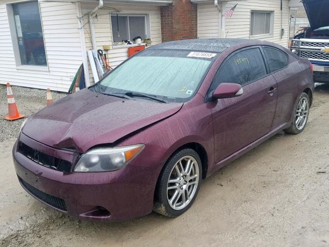 JTKDE167370169591 - 2007 TOYOTA SCION TC Bordeaux photo 2
