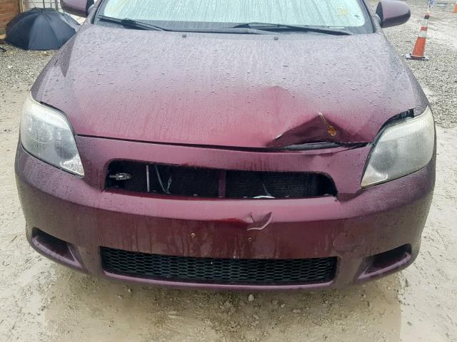 JTKDE167370169591 - 2007 TOYOTA SCION TC Bordeaux photo 9