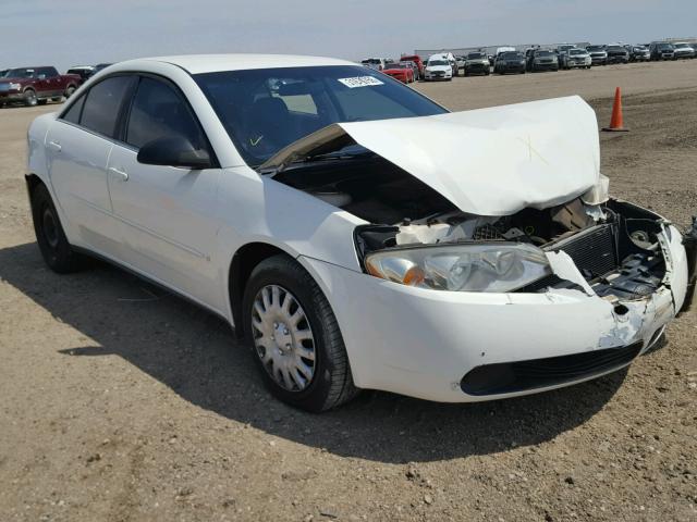 1G2ZF58B874146548 - 2007 PONTIAC G6 VALUE L WHITE photo 1