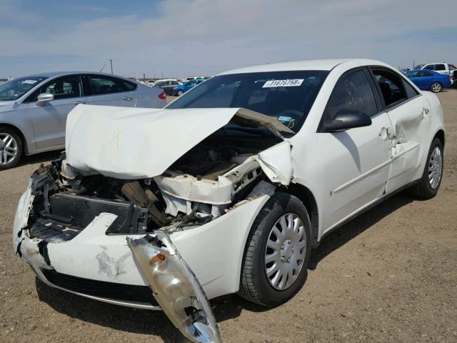 1G2ZF58B874146548 - 2007 PONTIAC G6 VALUE L WHITE photo 2