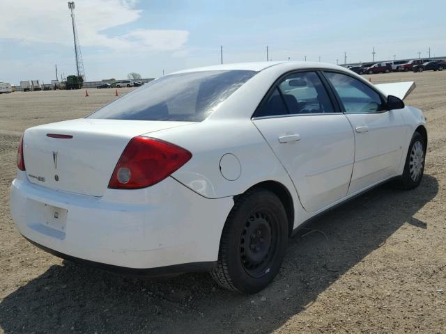 1G2ZF58B874146548 - 2007 PONTIAC G6 VALUE L WHITE photo 4