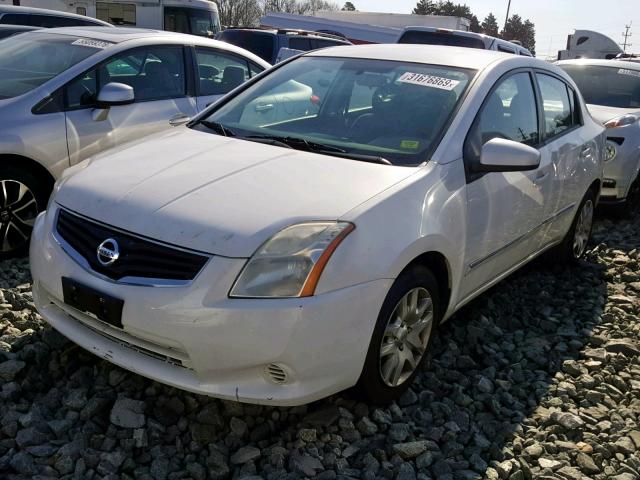 3N1AB6AP1BL702673 - 2011 NISSAN SENTRA 2.0 WHITE photo 2