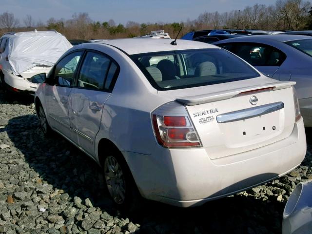 3N1AB6AP1BL702673 - 2011 NISSAN SENTRA 2.0 WHITE photo 3