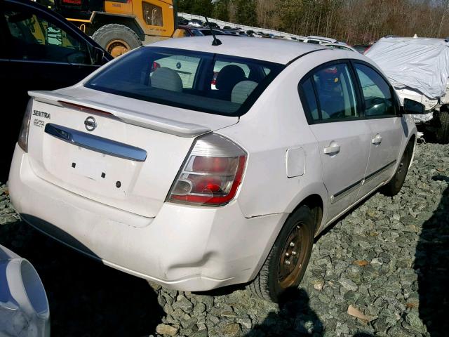 3N1AB6AP1BL702673 - 2011 NISSAN SENTRA 2.0 WHITE photo 4