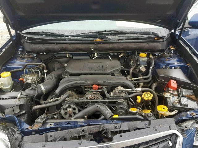 4S3BMBH63A3234134 - 2010 SUBARU LEGACY 2.5 BLUE photo 7