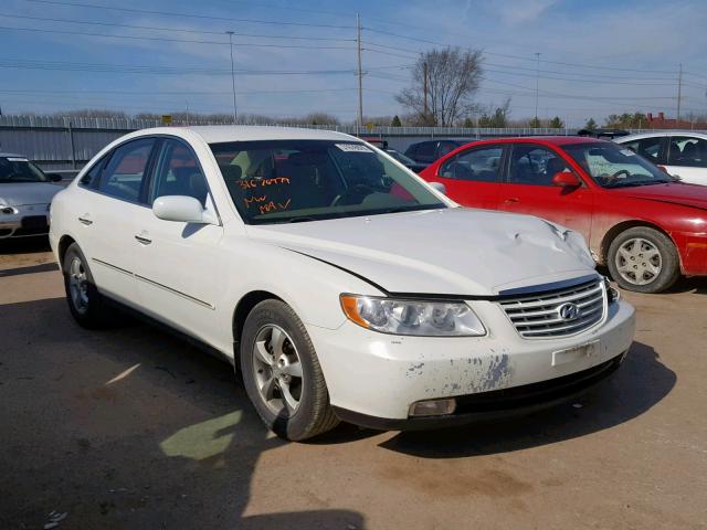 KMHFC46F07A182738 - 2007 HYUNDAI AZERA SE WHITE photo 1