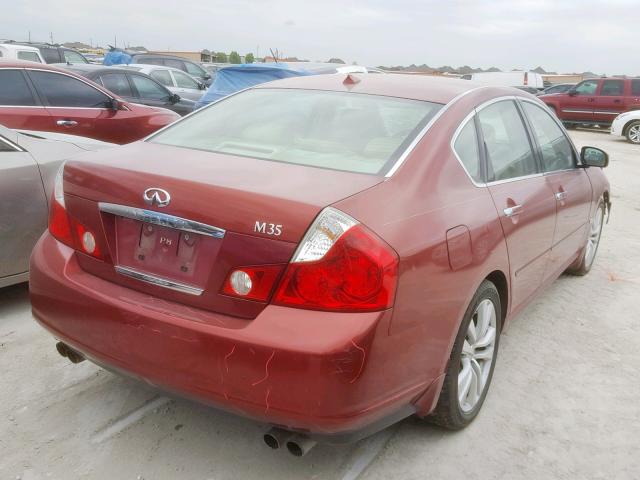 JNKAY01EX6M115244 - 2006 INFINITI M35 BASE RED photo 4