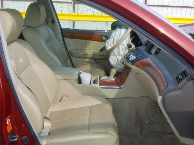 JNKAY01EX6M115244 - 2006 INFINITI M35 BASE RED photo 5