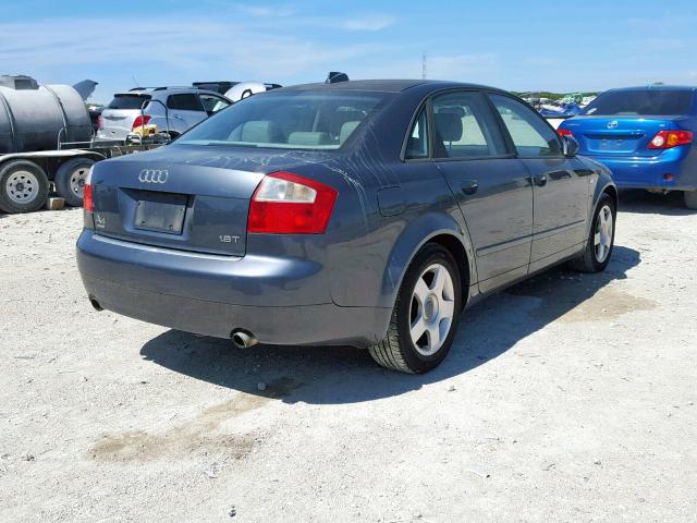 WAULC68E44A203882 - 2004 AUDI A4 GRAY photo 4