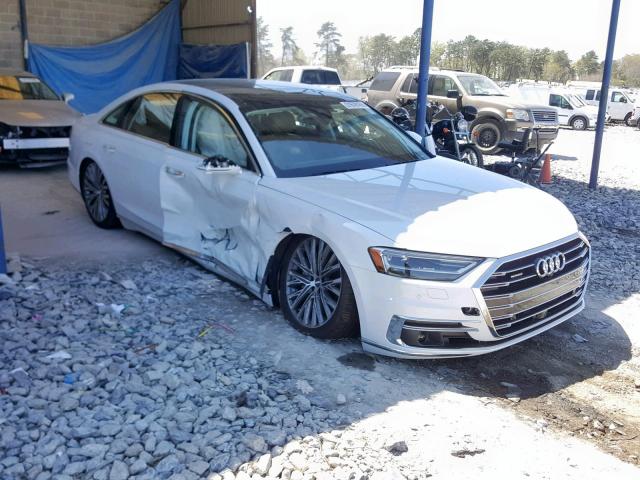 WAU8DAF87KN010876 - 2019 AUDI A8 L WHITE photo 1