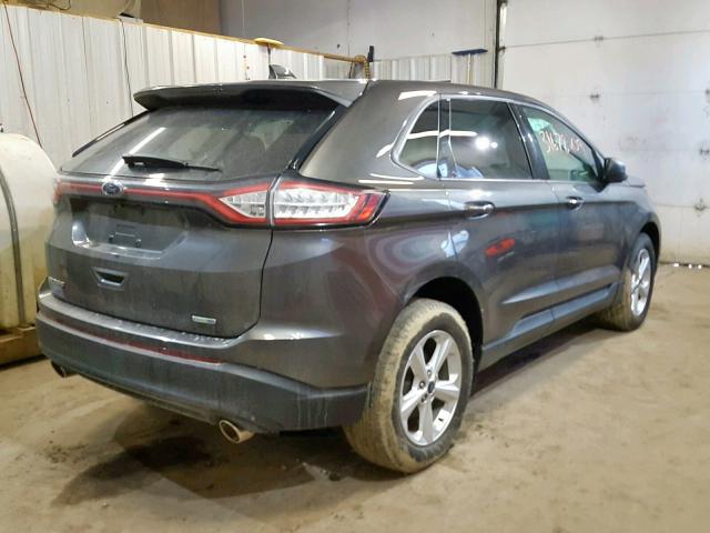 2FMTK4G90FBB58036 - 2015 FORD EDGE SE SILVER photo 4