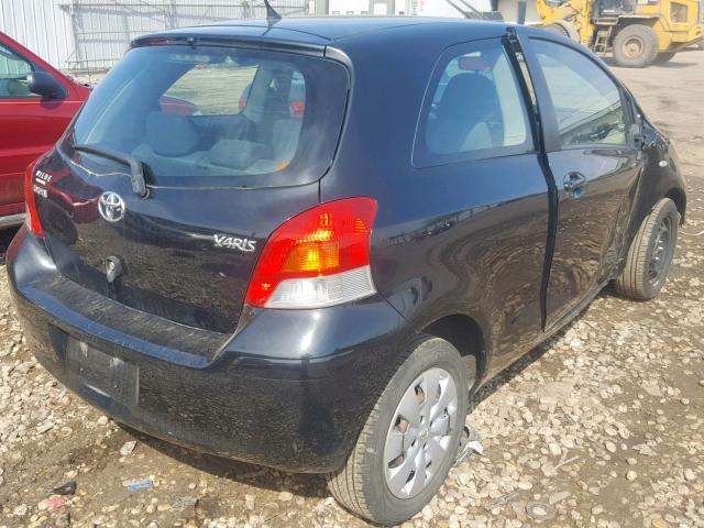 JTDJT903795258736 - 2009 TOYOTA YARIS BLACK photo 4