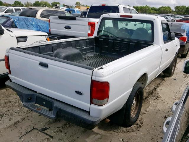 1FTYR10VXYPB23236 - 2000 FORD RANGER WHITE photo 4