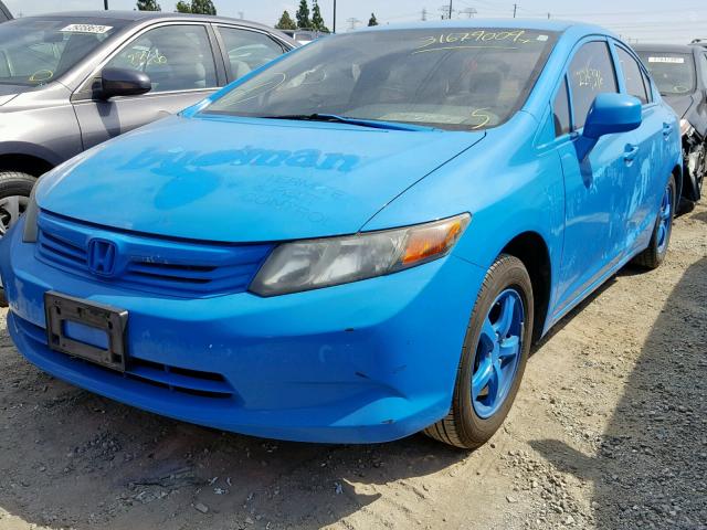 19XFB5F53CE002826 - 2012 HONDA CIVIC NATU BLUE photo 2