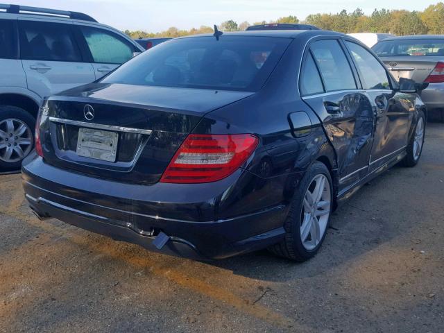 WDDGF4HB2ER317278 - 2014 MERCEDES-BENZ C 250 BLACK photo 4