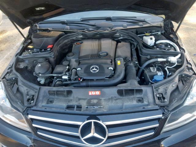 WDDGF4HB2ER317278 - 2014 MERCEDES-BENZ C 250 BLACK photo 7