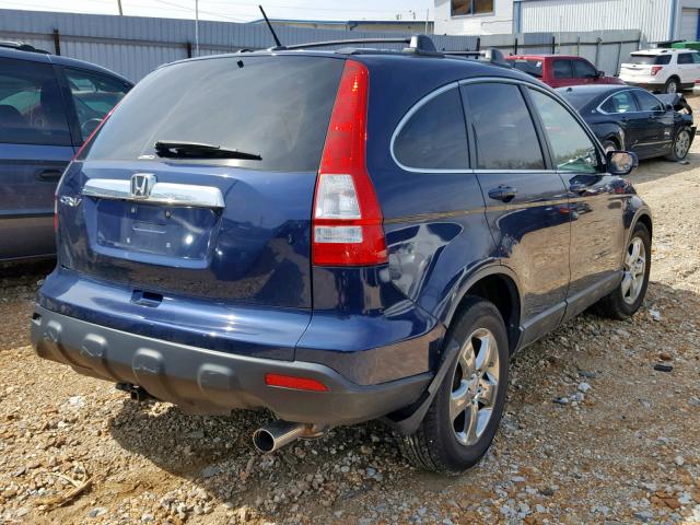 5J6RE48728L036276 - 2008 HONDA CR-V EXL BLUE photo 4