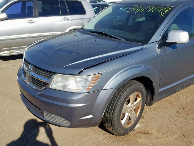 3D4GG57V49T582311 - 2009 DODGE JOURNEY SX GRAY photo 9