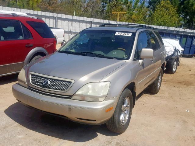 JTJGF10U220145725 - 2002 LEXUS RX 300 GOLD photo 2