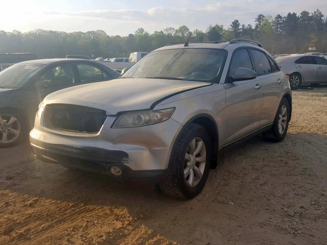 JNRAS08U85X101419 - 2005 INFINITI FX35 SILVER photo 2