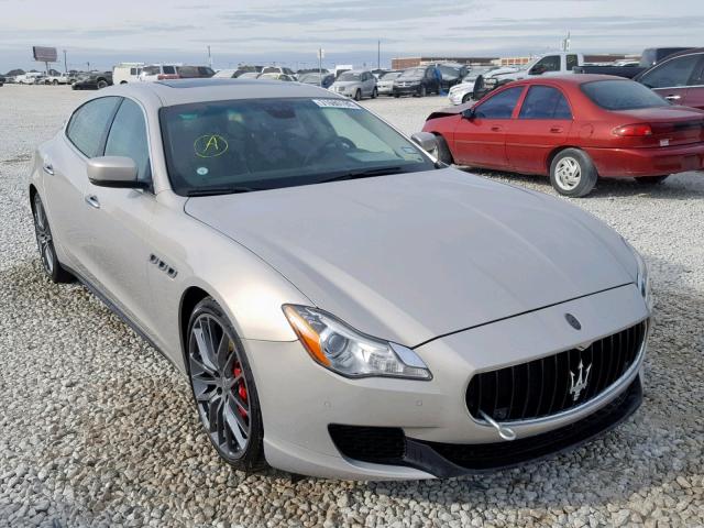 ZAM56PPA6E1083068 - 2014 MASERATI QUATTROPOR BEIGE photo 1