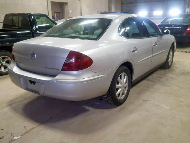 2G4WC532951197835 - 2005 BUICK LACROSSE C SILVER photo 4