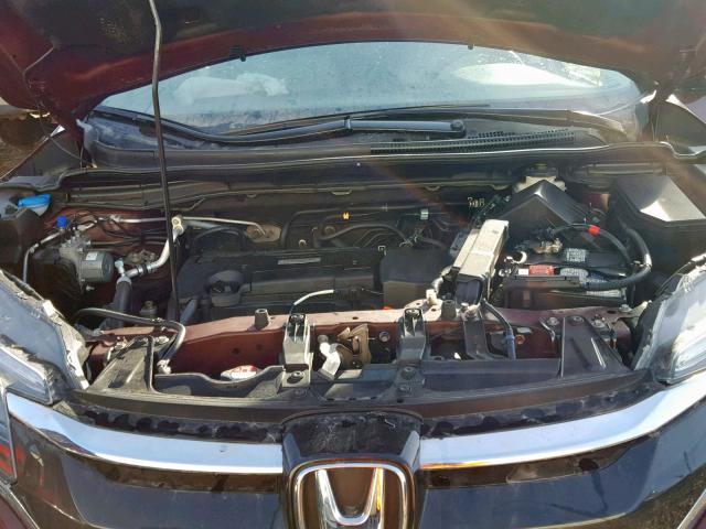 2HKRM4H79GH129338 - 2016 HONDA CR-V EXL BURGUNDY photo 7