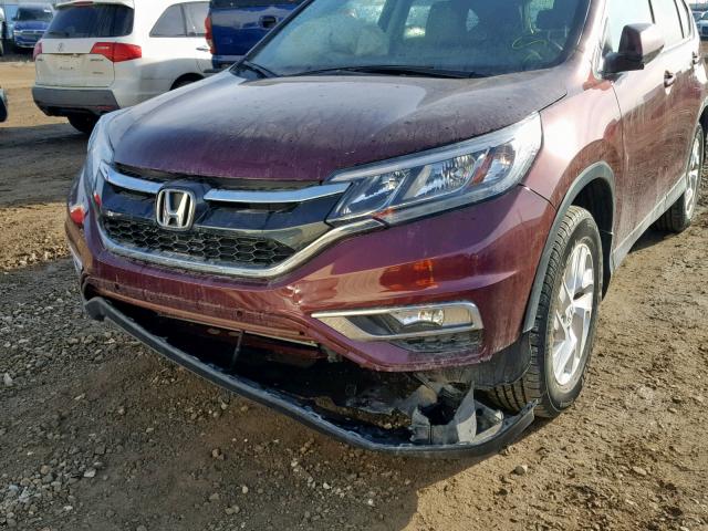 2HKRM4H79GH129338 - 2016 HONDA CR-V EXL BURGUNDY photo 9